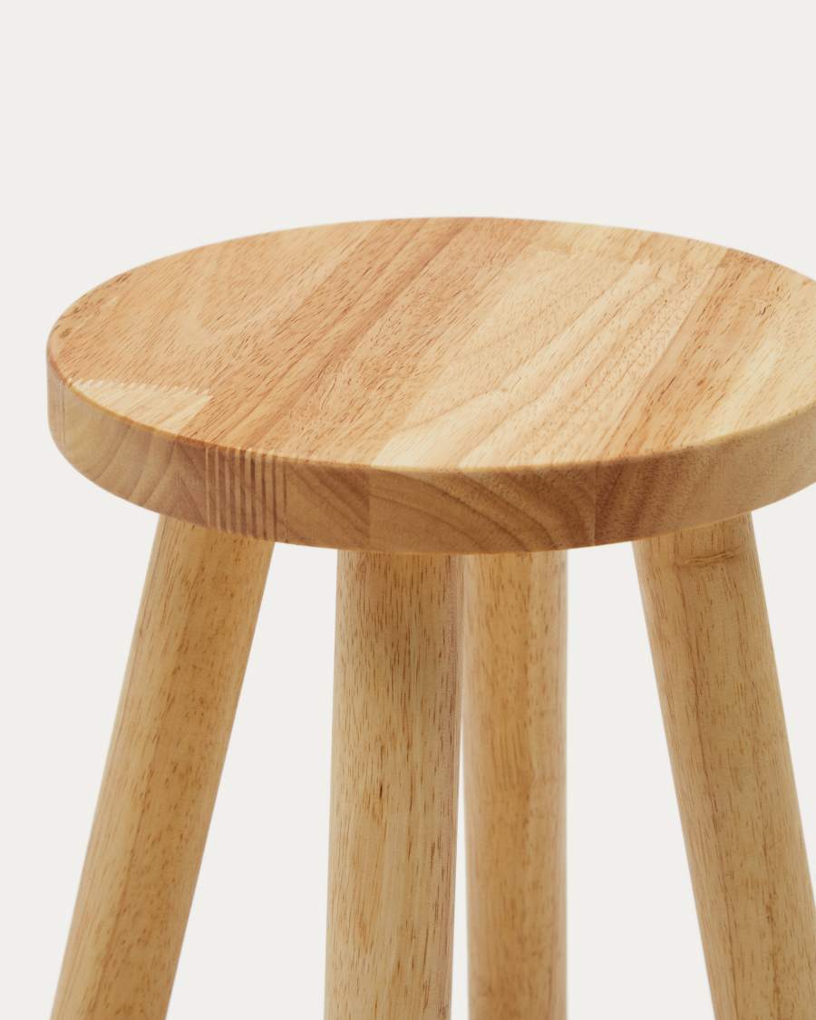 Dilcia kids stool in solid rubber wood 31 cm high