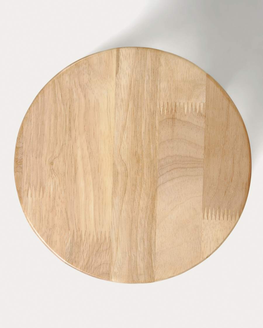 Dilcia kids stool in solid rubber wood 31 cm high