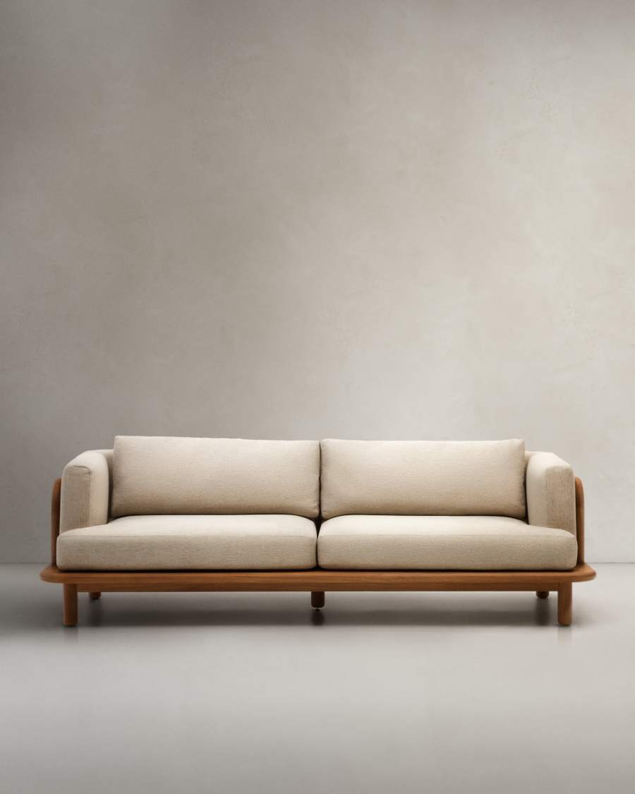 Turqueta 3-Sitzer-Sofa aus massivem Teakholz FSC 100% 230 cm