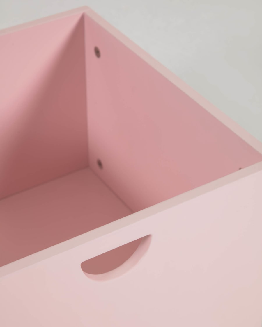 Nunila set of 2 drawers for storage unit in pink MDF