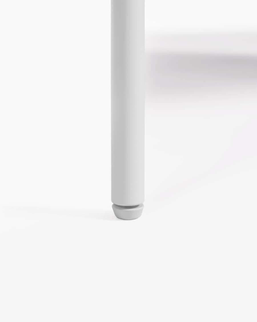 Marielle TV stand made from ash wood with white lacquer 167 x 53 cm.