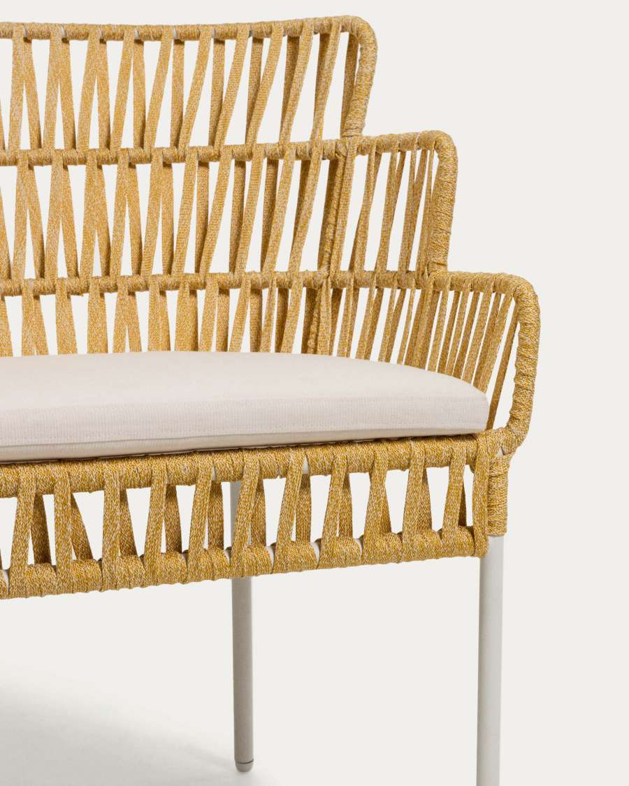 Banc Robyn moutarde 160 cm