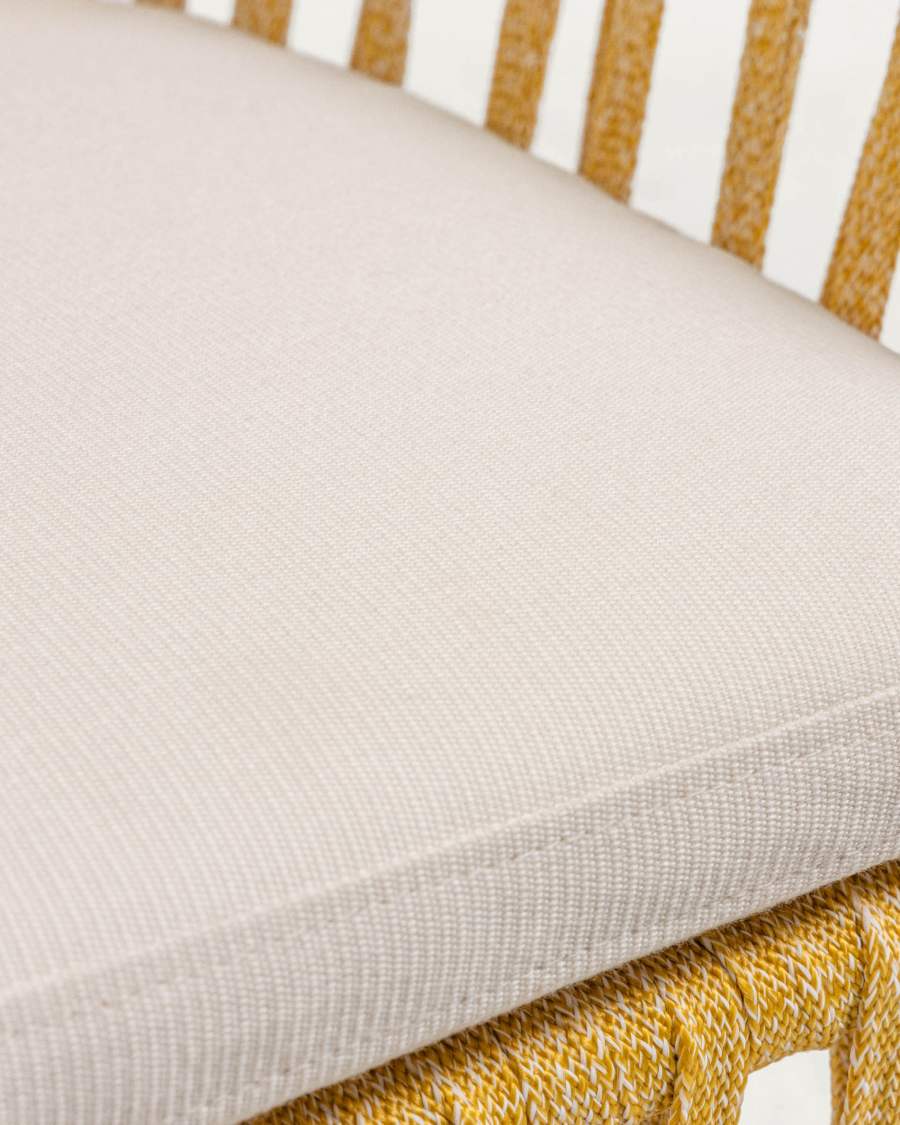 Banc Robyn moutarde 160 cm