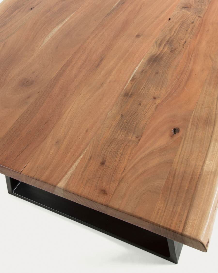 Alaia Tafel van massief acaciahout met een natuurlijke afwerking 180 x 90 cm
