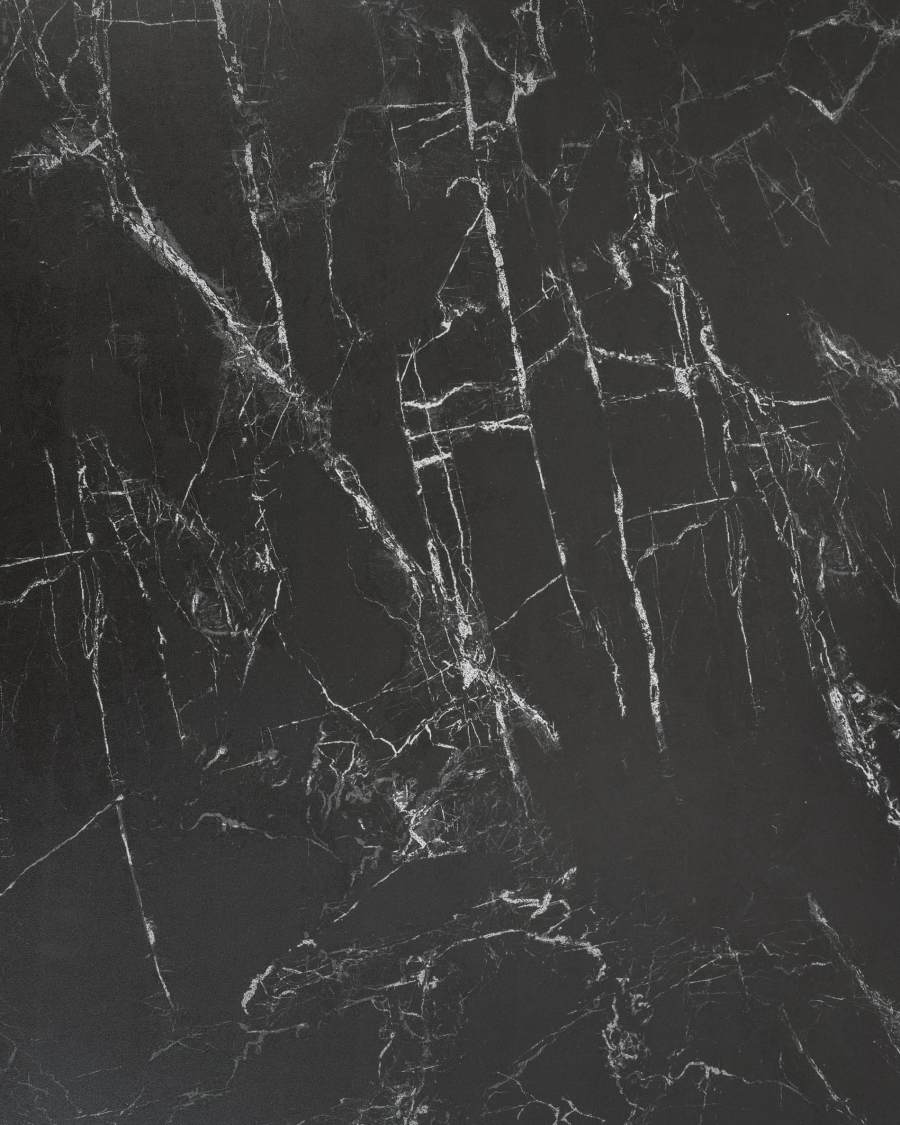 Table extensible Yodalia 130 (190) x 100 cm plateau en grès cérame et pieds en acier noir