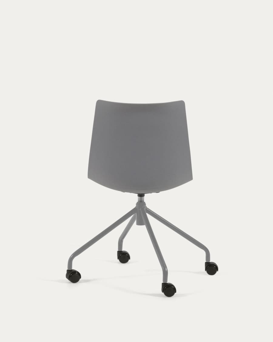 Ralfi grey desk chair with light grey seat