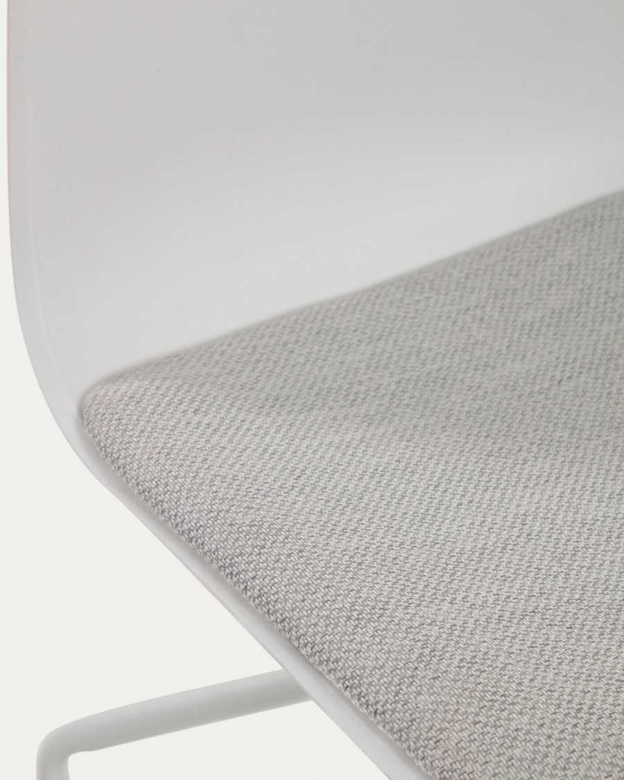 Cadira d'escriptori Ralfi blanc amb seient gris clar