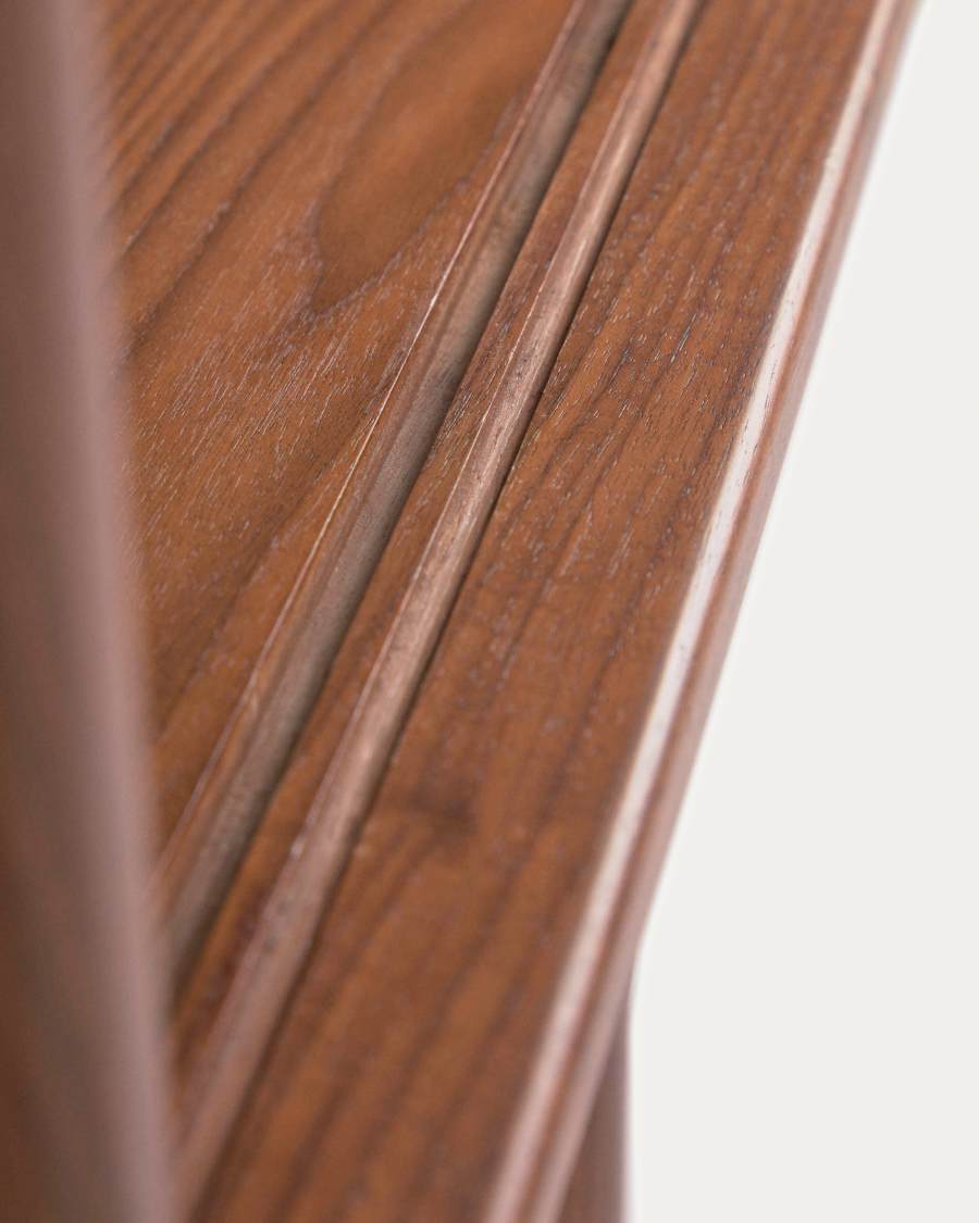 Carolin in veneered walnut shelf unit 130 x 169 cm