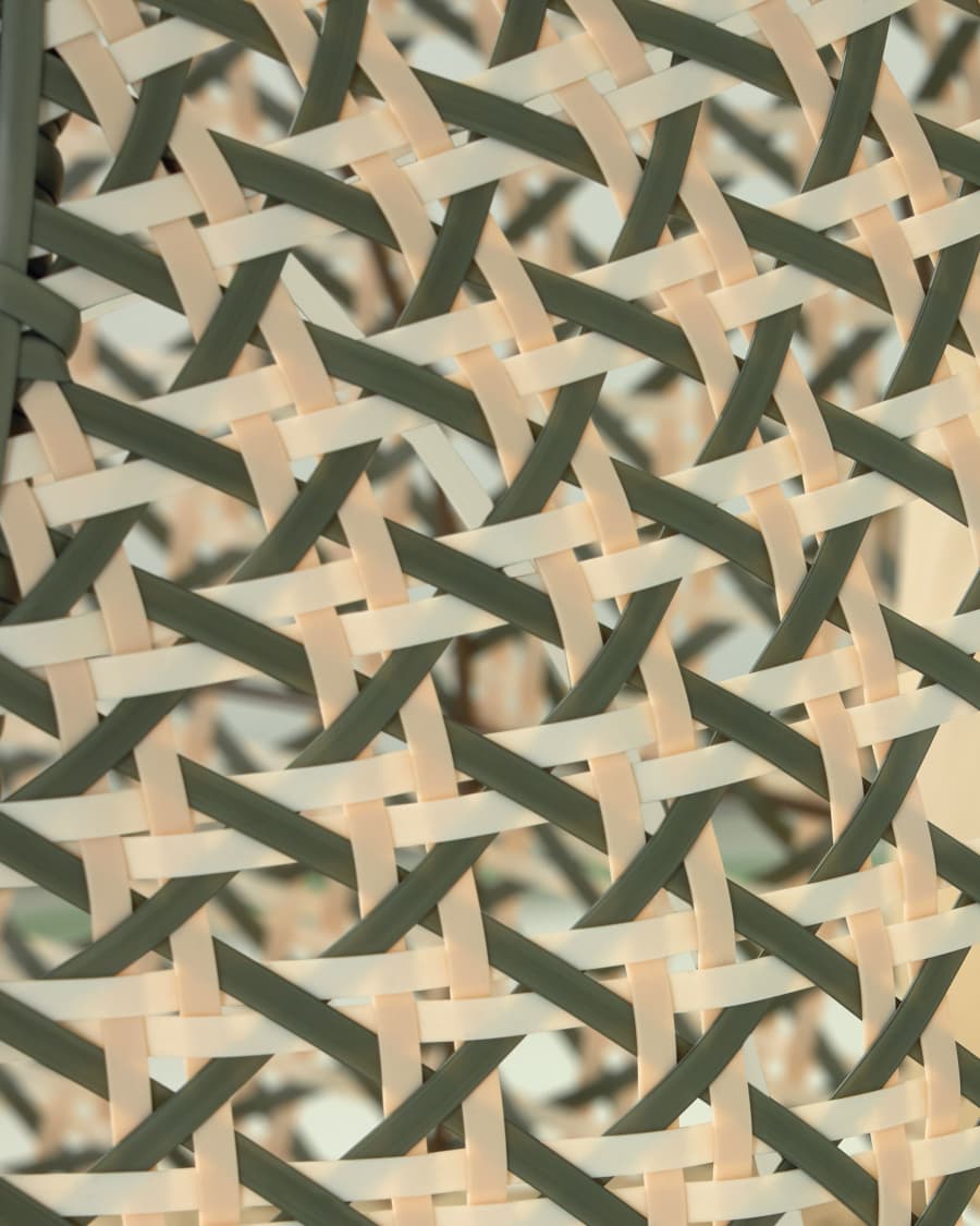 Hängesessel Cira mehrfärbig mit Standfuß in Hellgrau