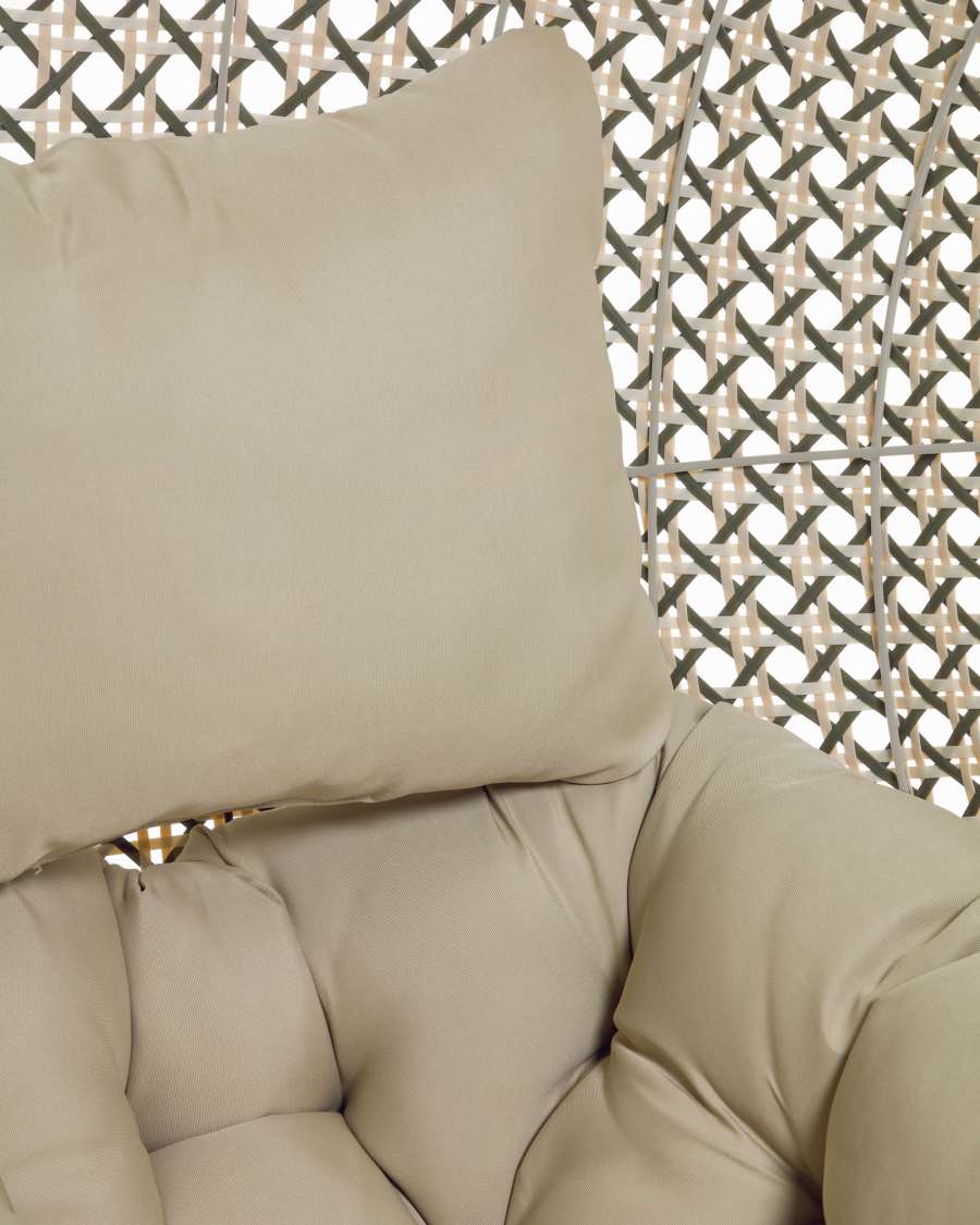 Hängesessel Cira mehrfärbig mit Standfuß in Hellgrau