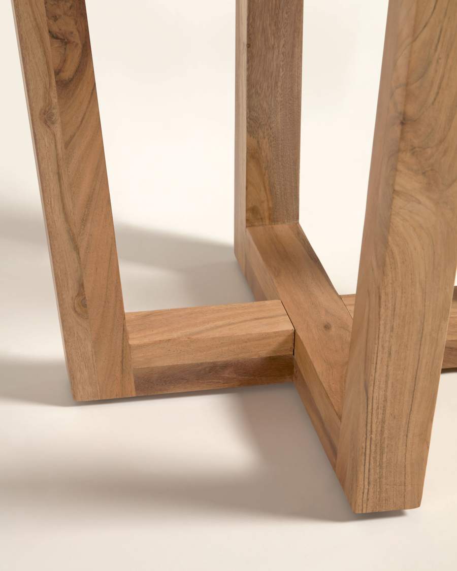 Piano in legno di acacia per tavolo rotondo Nahla Ø 90 cm