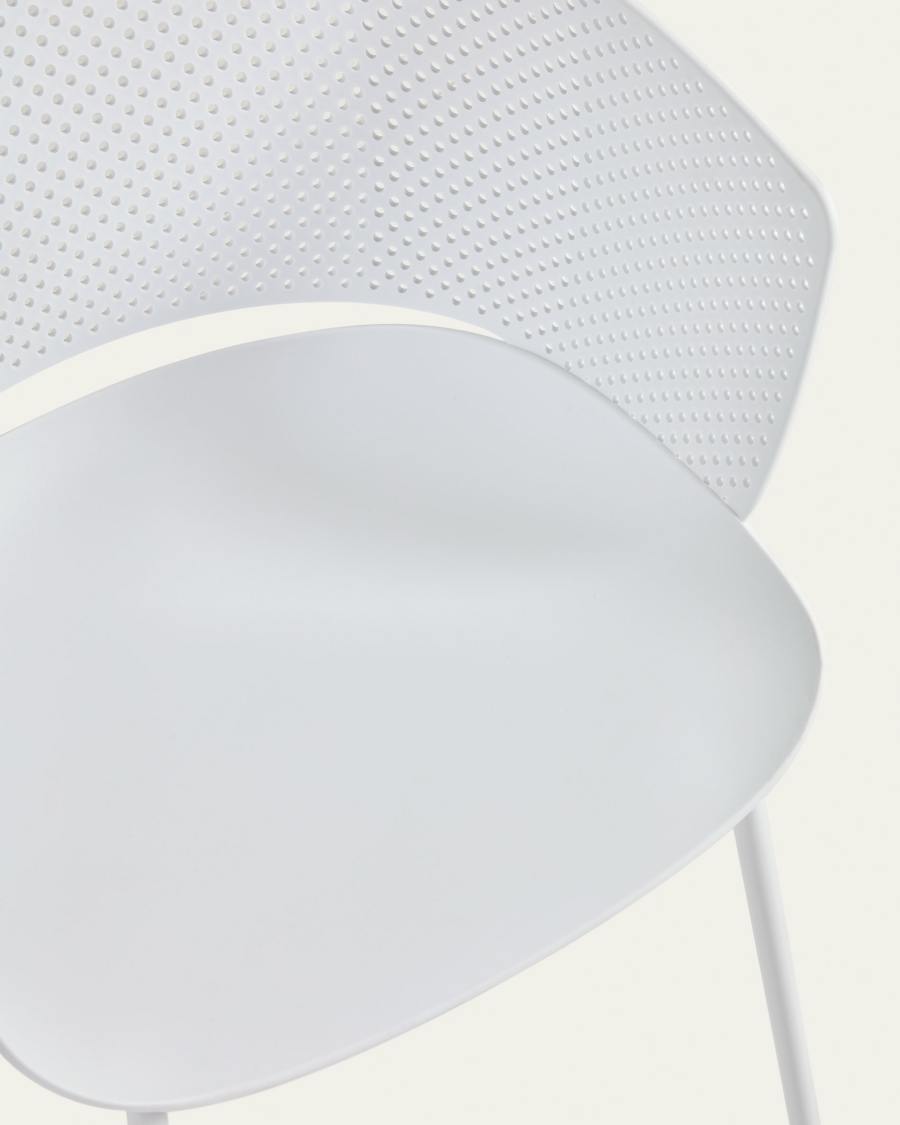 Chaise Yeray blanche 100% pour l'extérieur