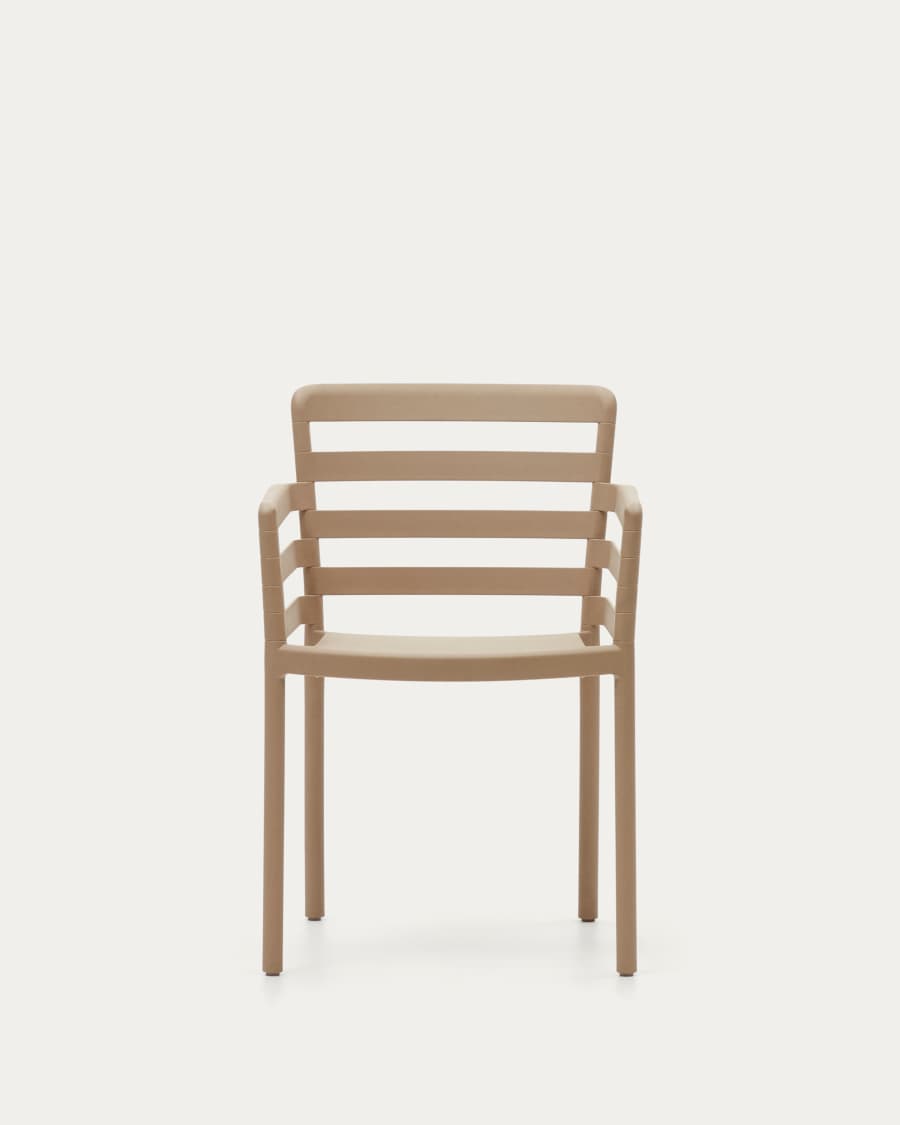 Chaise de jardin Nariet en plastique beige