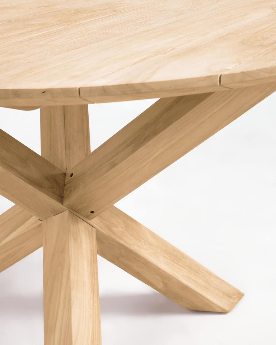 Teresinha round garden table in solid teak Ø 150 cm
