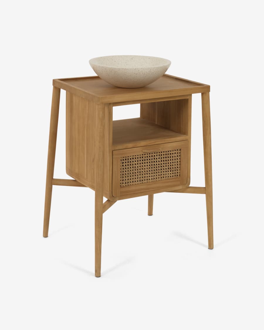 Uliana massief teakhouten badkamermeubel 65 x 80 cm