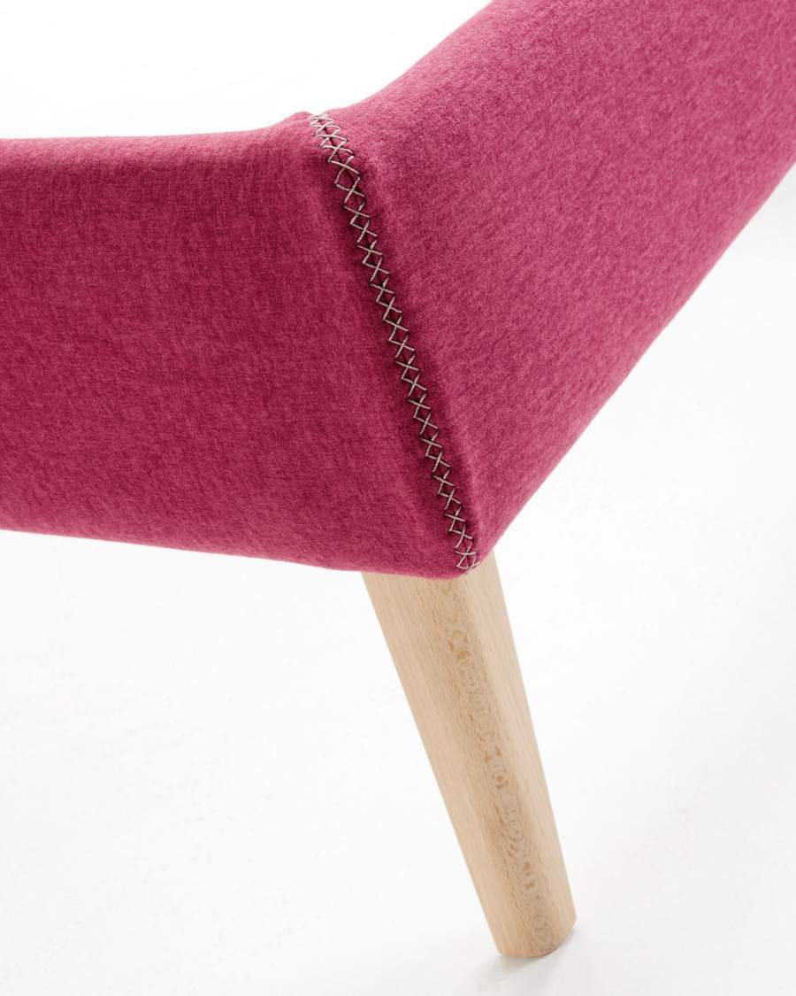 Dyla Bett 90 x 190 cm weinrot