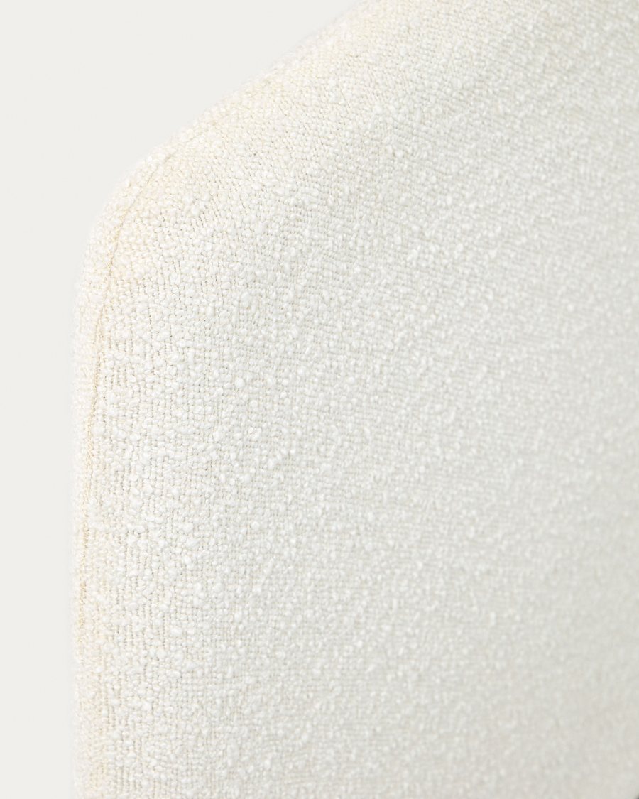 Testiera Dyla sfoderabile in borreghetto bianco per letto fino a 160 cm FSC Mix Credit