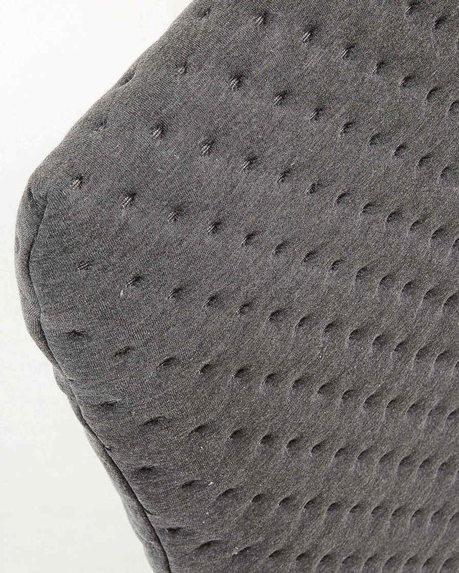 Dyla gecapitonneerd hoofdbord in grijs voor bedden van 160 cm