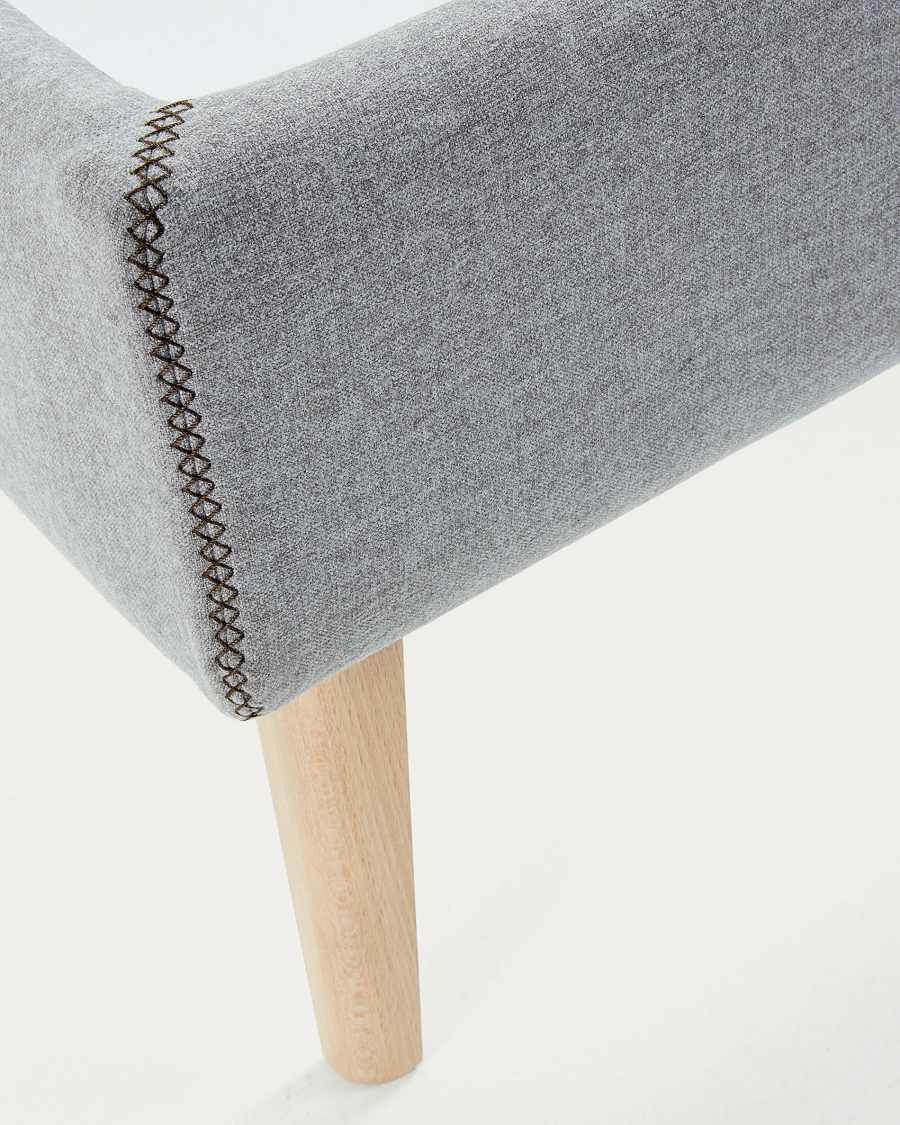 Dyla bed cover for a 150 x 190 cm mattress in grey