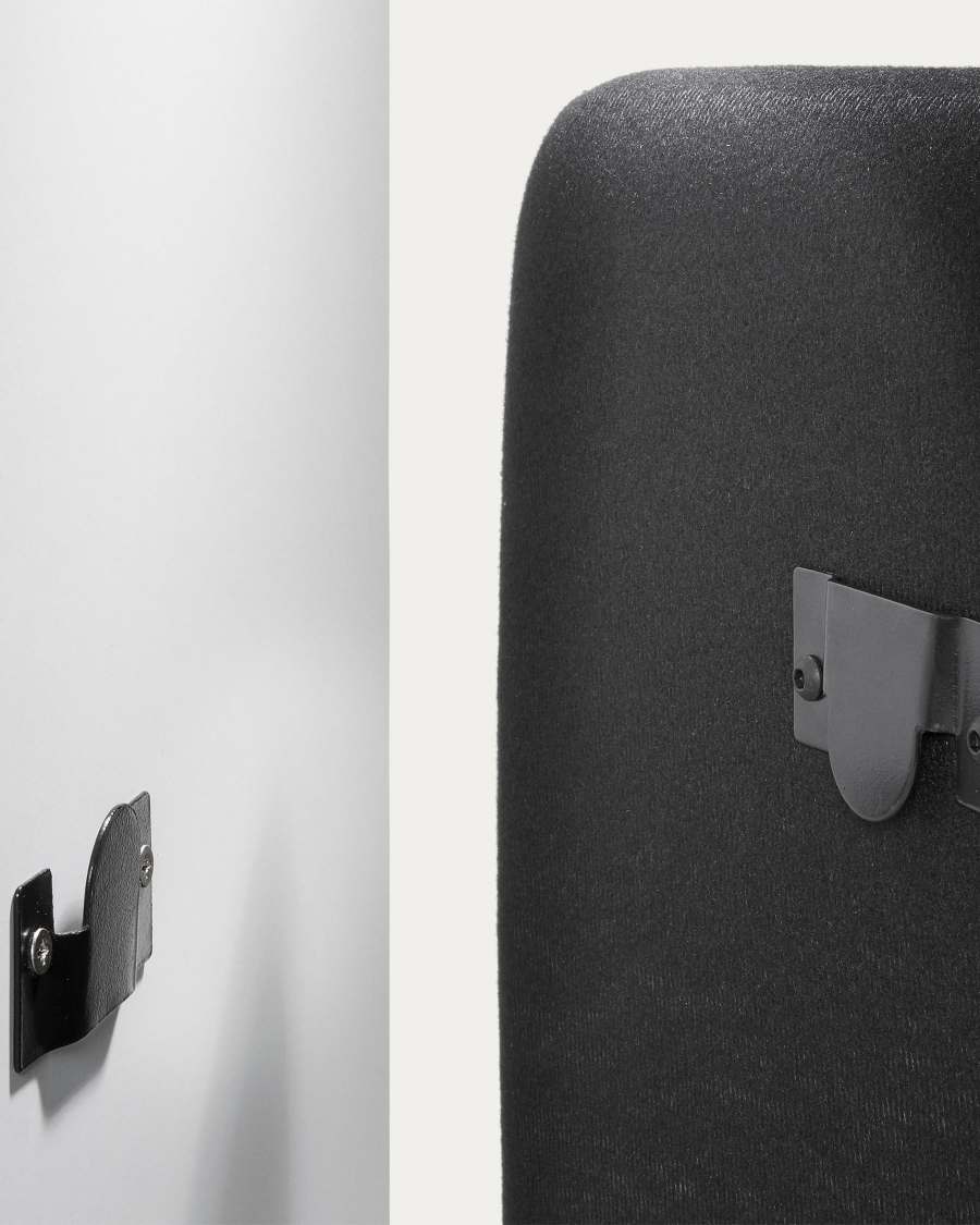 Funda cabecero Dyla gris para cama de hasta 160 cm