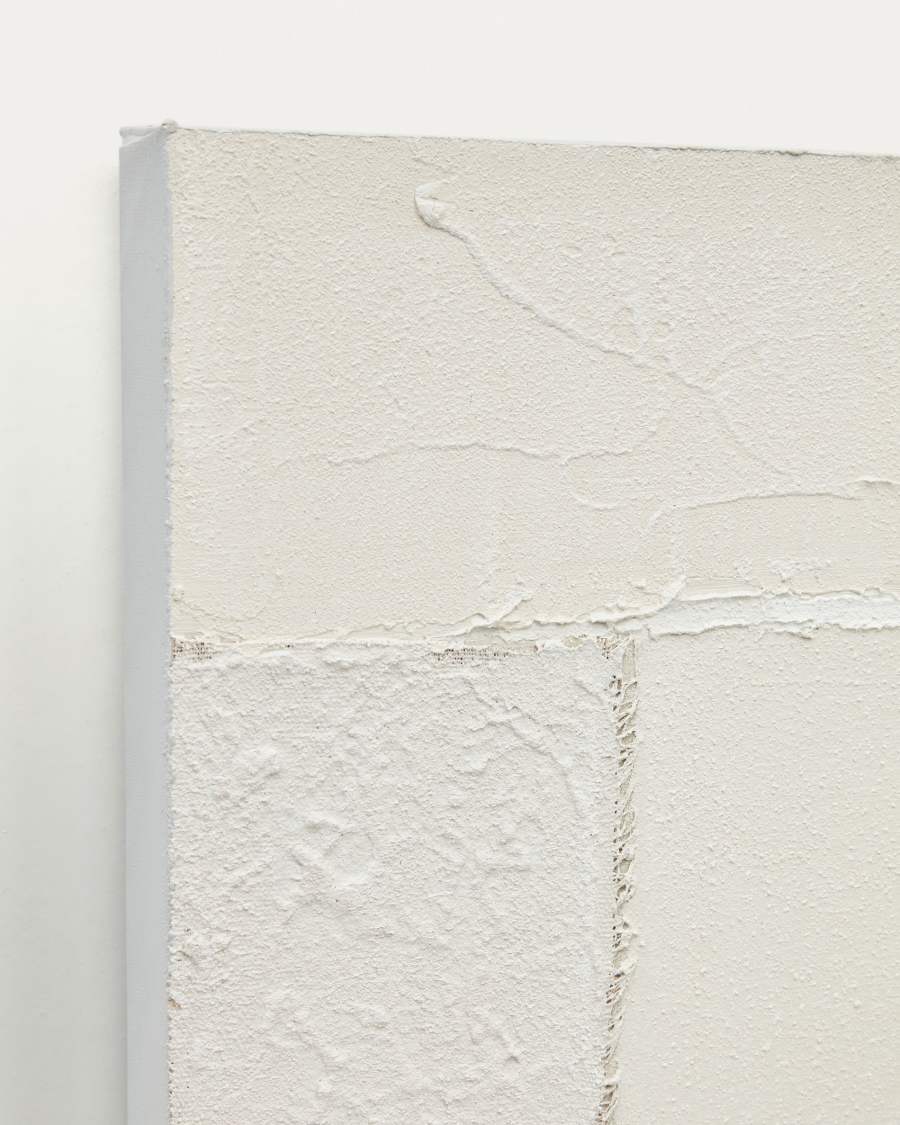 Pineda Set aus zwei Leinwänden abstrakt weiß 30 x 40 cm