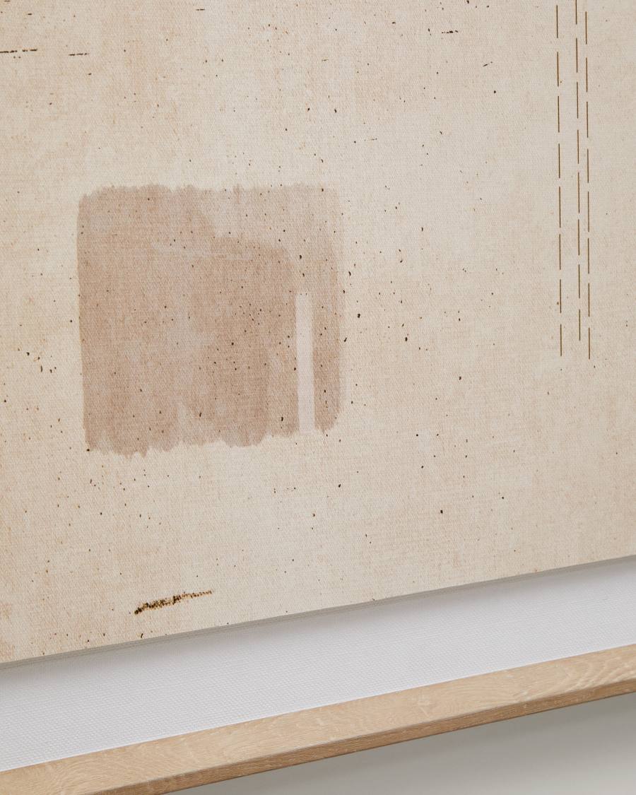 Sormina picture with 3 brown squares 60 x 90 cm