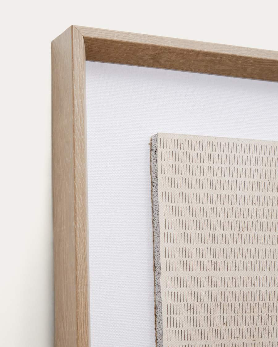 Sormina picture with brown stripes at the top 30 x 40 cm