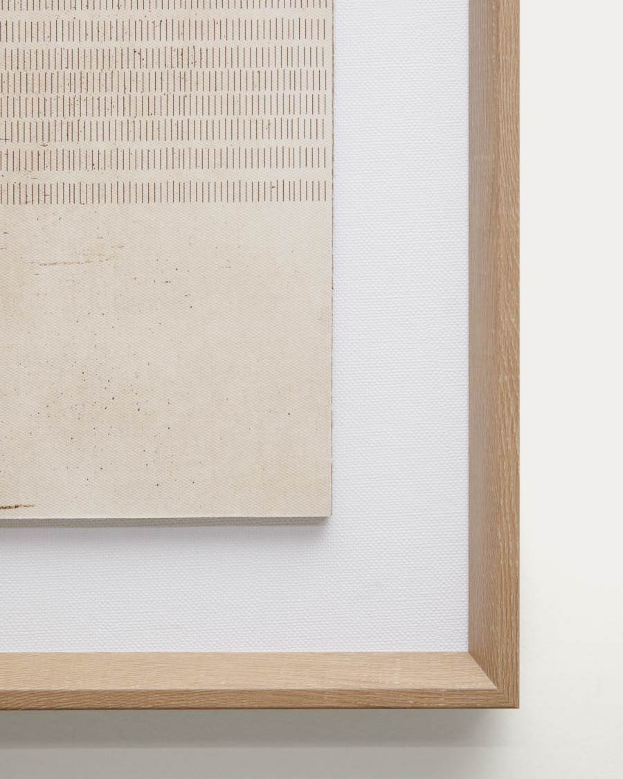 Sormina picture with brown stripes at the top 30 x 40 cm