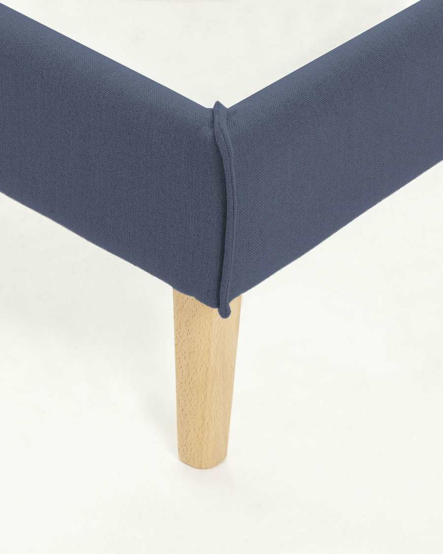 Venla Bezug in Blau für Bett mit Matratze 140 x 190 cm