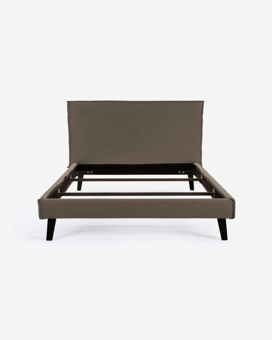 Housse de lit Venla marron pour matelas de 180 x 200 cm