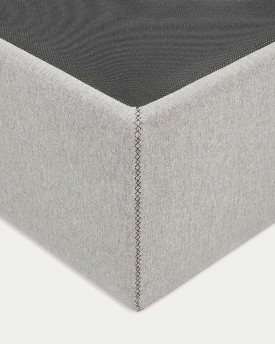 Matters ottoman bed base in grey for a 90 x 190 cm mattress