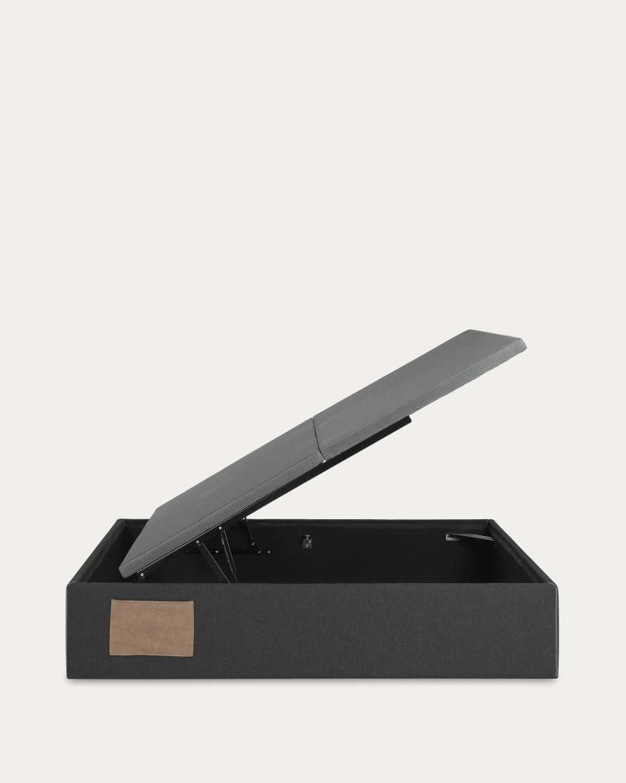 Matters ottoman bed base in black for a 180 x 200 cm mattress