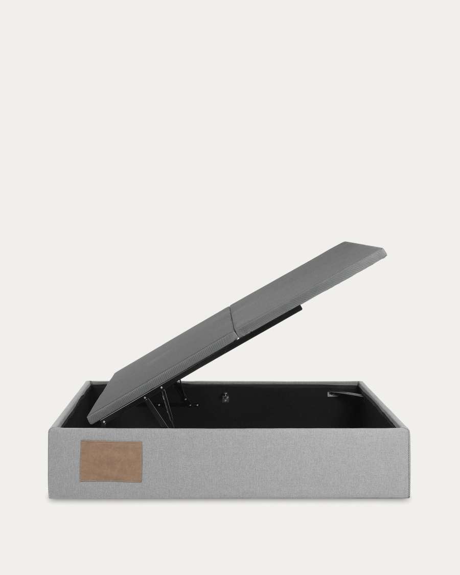 Matters ottoman bed base in grey for a 180 x 200 cm mattress