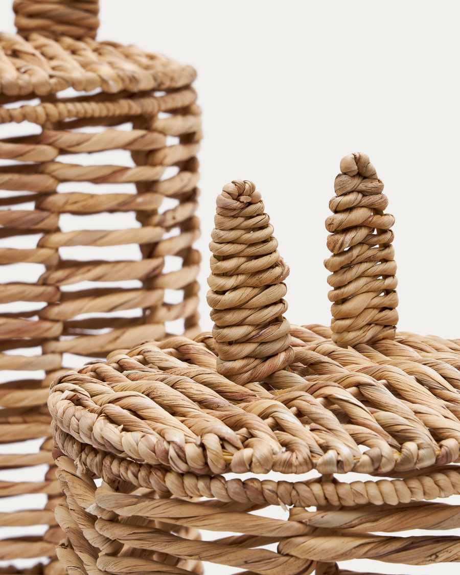 Venezia set of 2 natural fibre children's baskets 40cm / 50cm