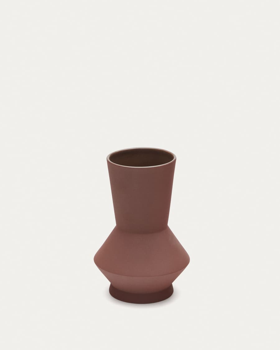 Monells ceramic vase in brown, 24 cm