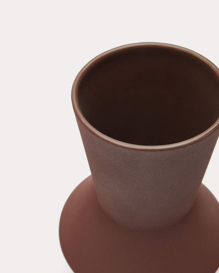 Monells ceramic vase in brown, 24 cm