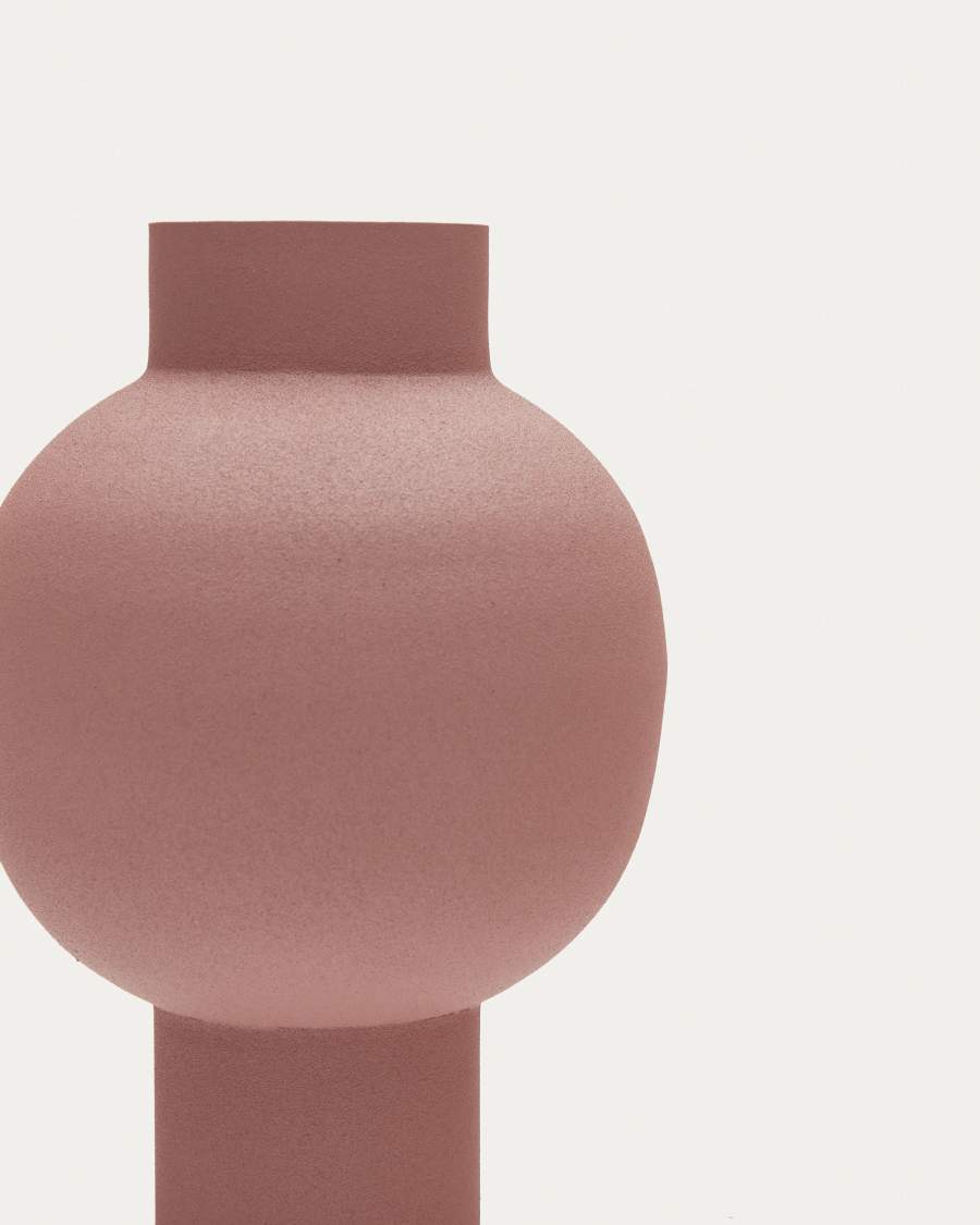 Celra metal vase in brown, 21 cm