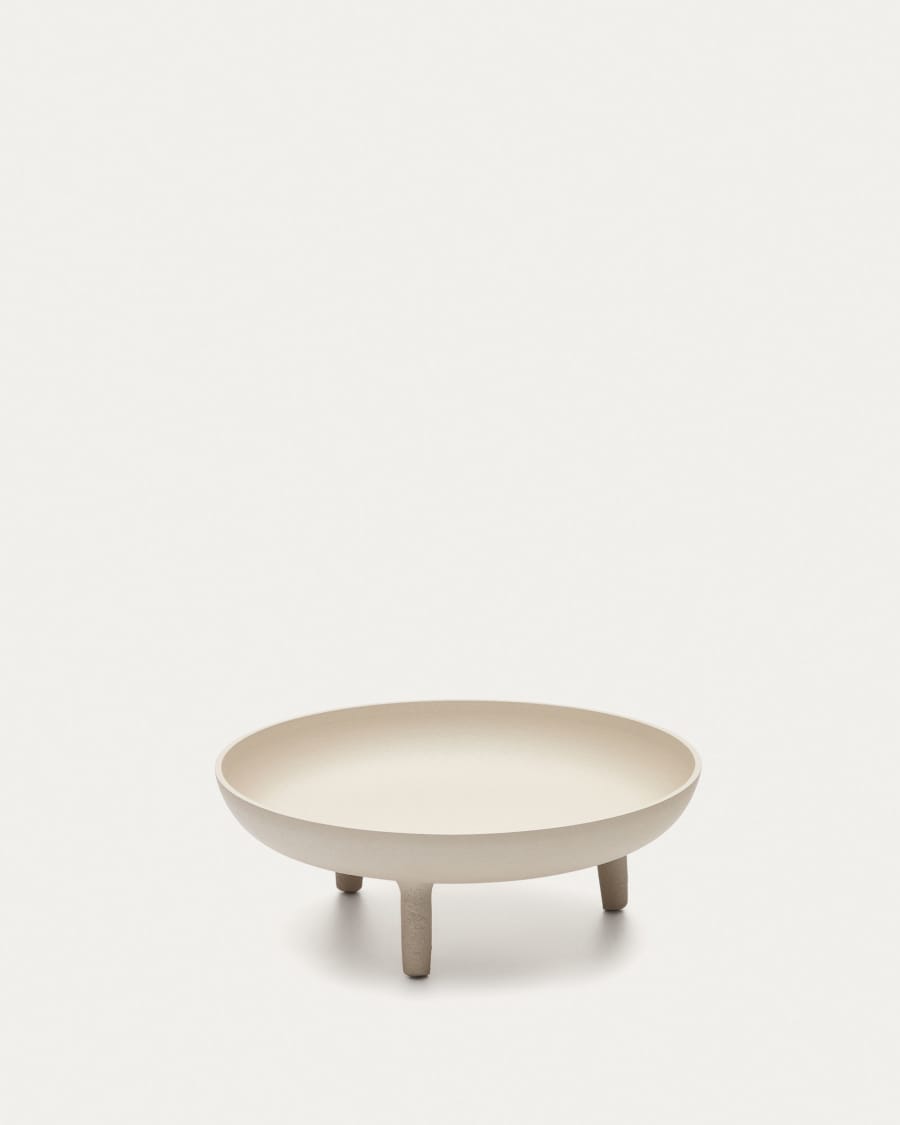 Centro de mesa pequeno Breda de alumínio castanho