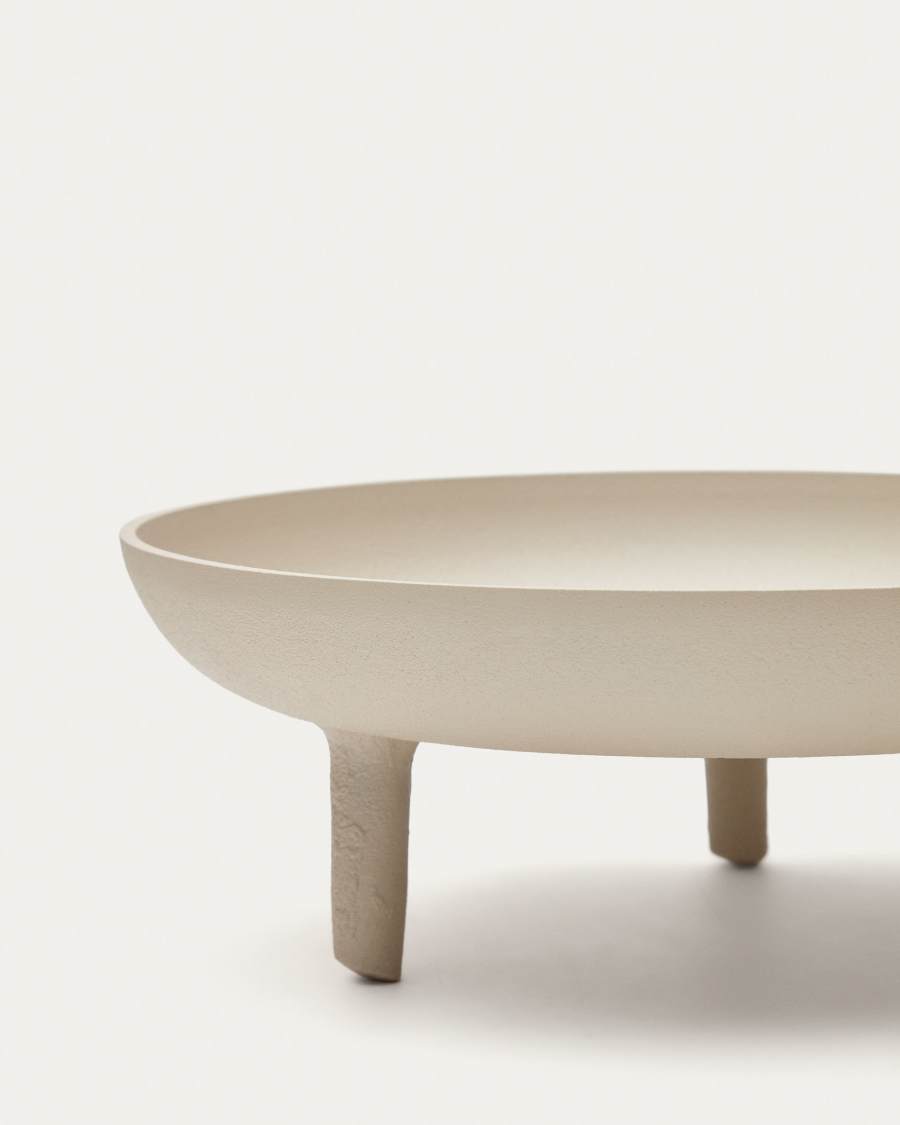 Centro de mesa pequeno Breda de alumínio castanho