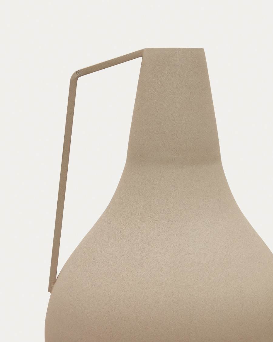 Vase Regencos en métal beige 62 cm
