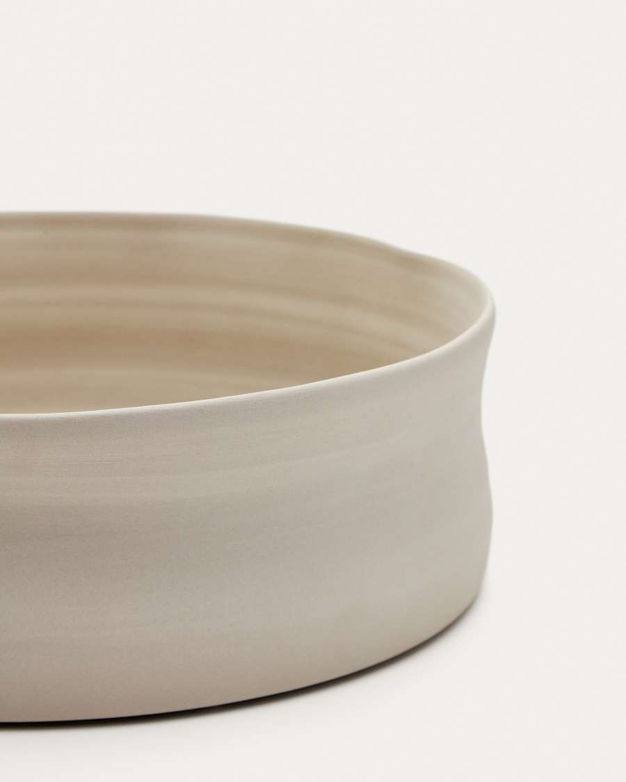 Macae medium white ceramic centrepiece Ø 24 cm