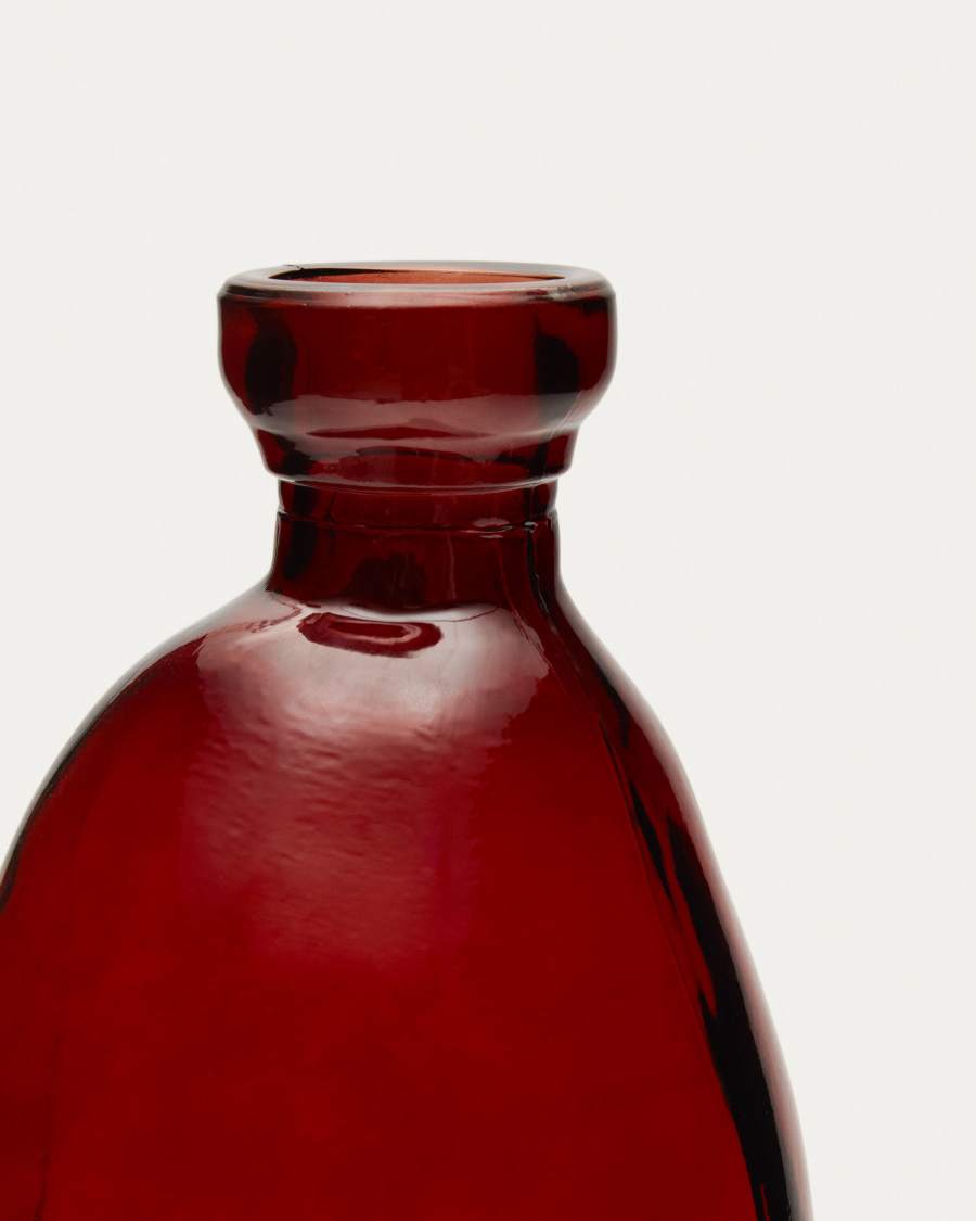 Vase Brenna en verre marron 100% recyclé 51 cm