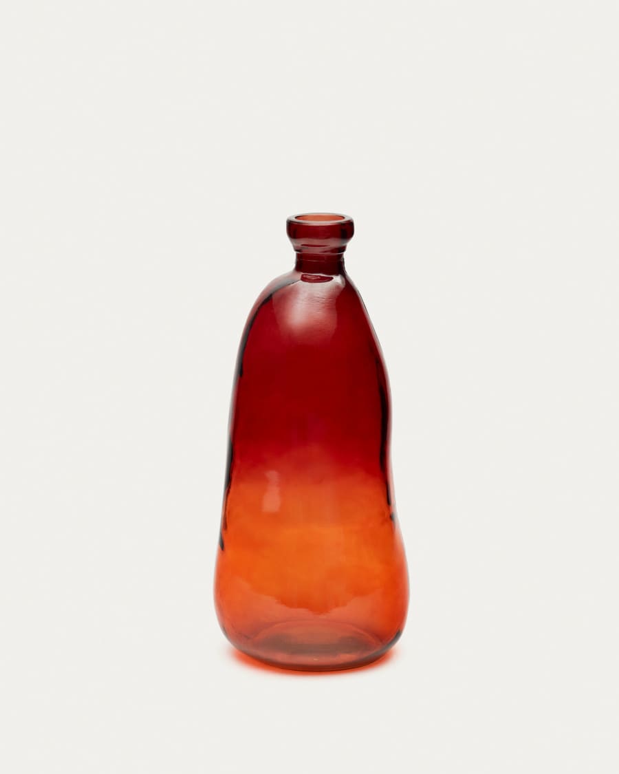 Vase Brenna en verre marron 100% recyclé 51 cm