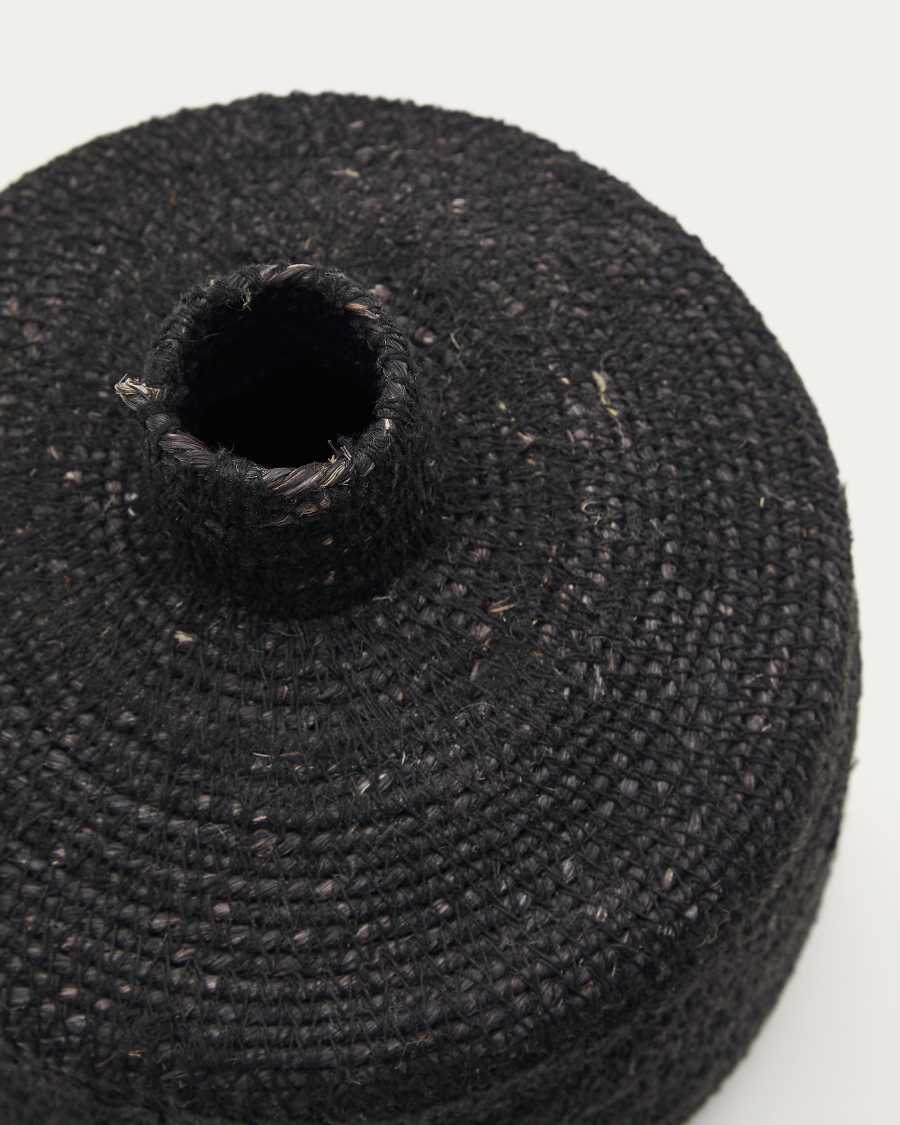 Salinas vase made of natural fibres with a natural finish 20 cm