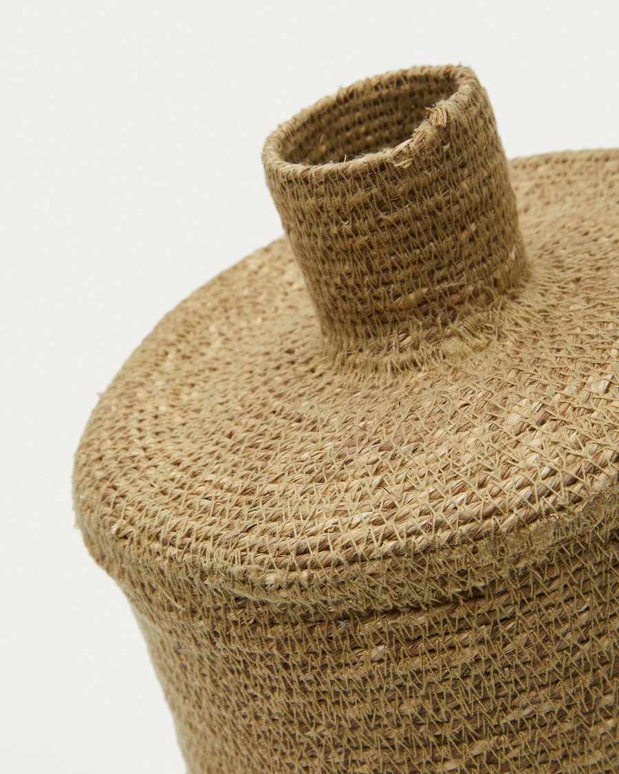 Salinas vase made of natural fibres with a natural finish 30 cm