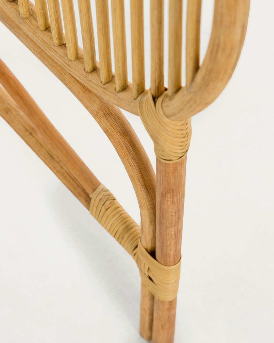Capçal Lalita de rotang amb acabat natural per a llit de fins a 160 cm
