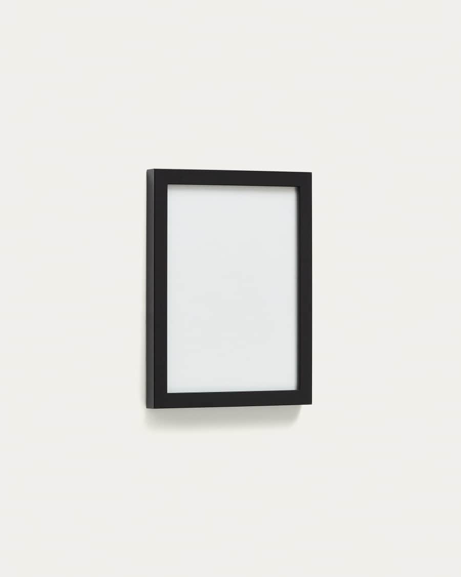 Neale wooden photo frame with black finish, 21 x 28 cm