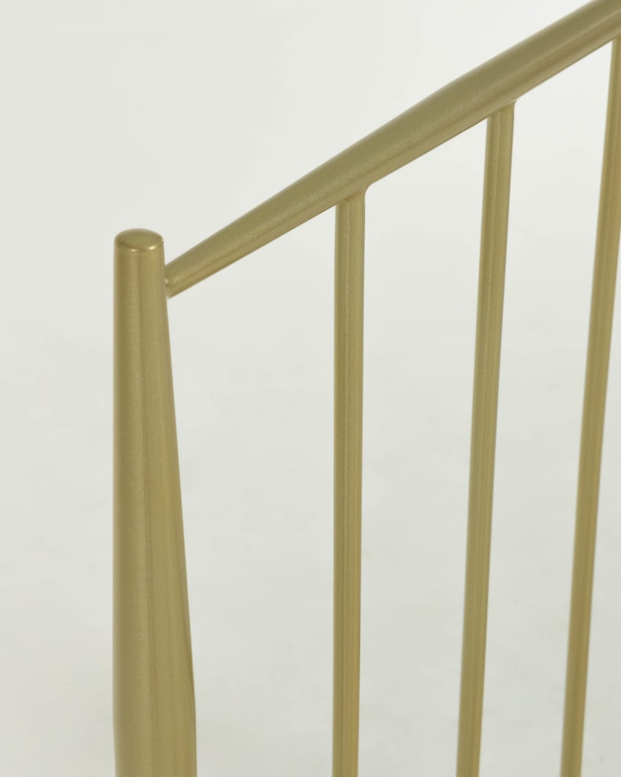 Natacha metal headboard with a gold finish for 150 cm beds