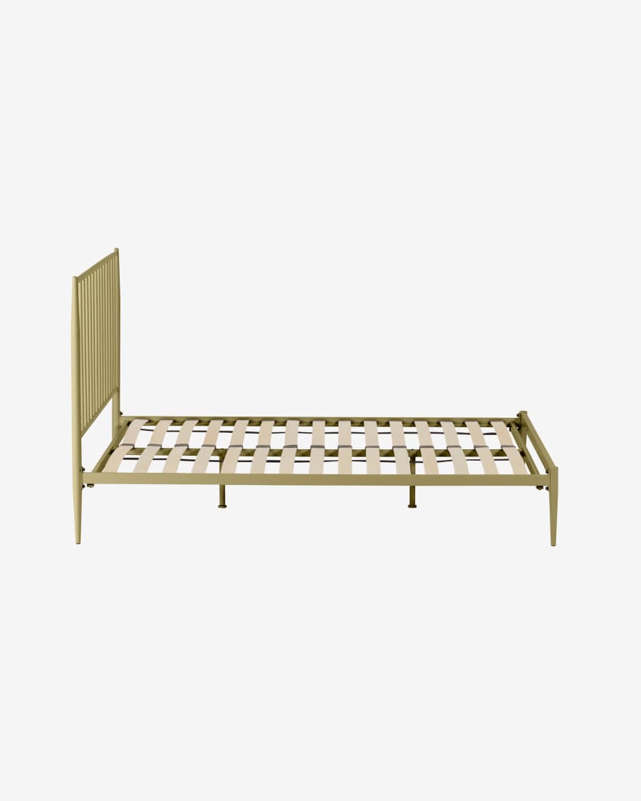Natacha metal headboard with a gold finish for 150 cm beds