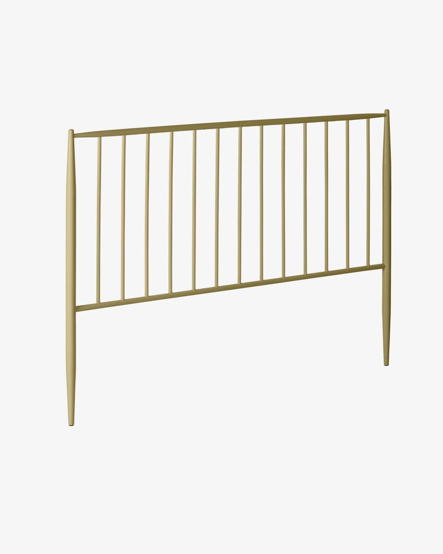 Natacha metal headboard with a gold finish for 150 cm beds